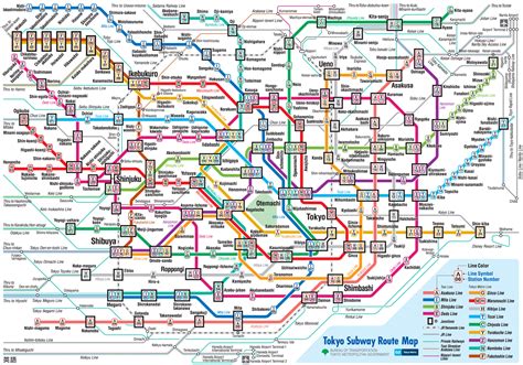 The Tokyo Jr Route Map Is Shown Here