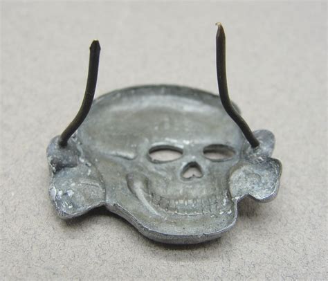 Ss Visor Cap Skull By Assmann Original German Militaria
