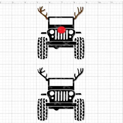 Download Jeep and Deer SVG PNG DXF Cutting Files