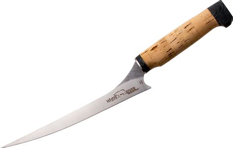 white river knives step up fillet knife 8 5 440c flexible blade cork handle leather sheath