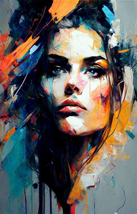 Portraiture Painting Abstract Portrait Painting Abstract Face Art