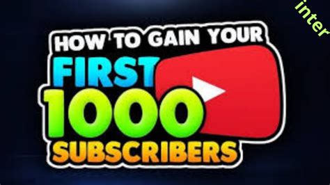 How To Get 1000 Subs Youtube