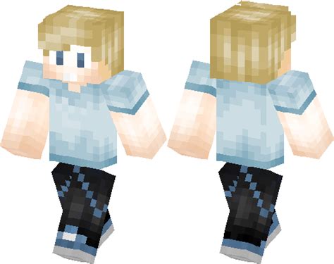 Download Cool Blond Hair Boy Minecraft Blond Boy Skin Full Size Png