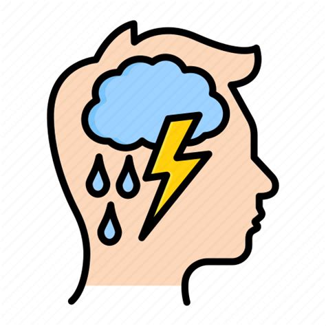 Depression Head Human Mind Thinking Icon Download On Iconfinder