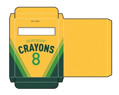 Blank Crayola Crayon Box Template Musingsandotherfroufrou