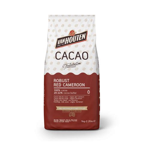 Pure soluable cocoa powder ideal for baking and beverages. Van Houten; Robust Red Cameroon Cocoa Powder- Buy Online ...