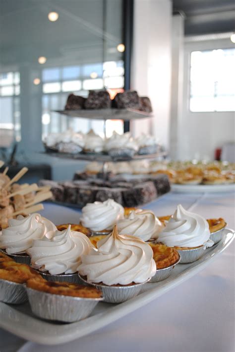 We now know that early and frequent introduction of peanut protein can decrease your child's chance of developing a peanut allergy later in life. Various finger foods at a graduation function that we catered for: cocktail lemon meringue pies ...