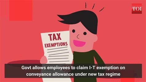 Govt Allows To Claim I T Exemption On Conveyance Allowance Under New Tax Regime YouTube