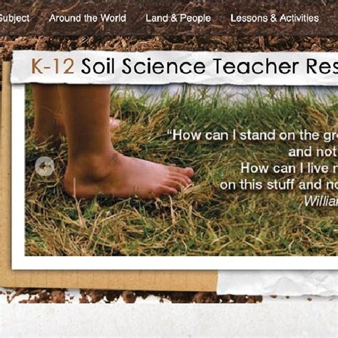 K 12 Soil Science Teacher Resources From The Soil Science Society Of