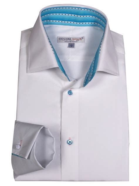 Si vous pensez porter une cravate, optez plutôt pour un col classique. Chemise homme poignet mousquetaire unie blanche opposition ...