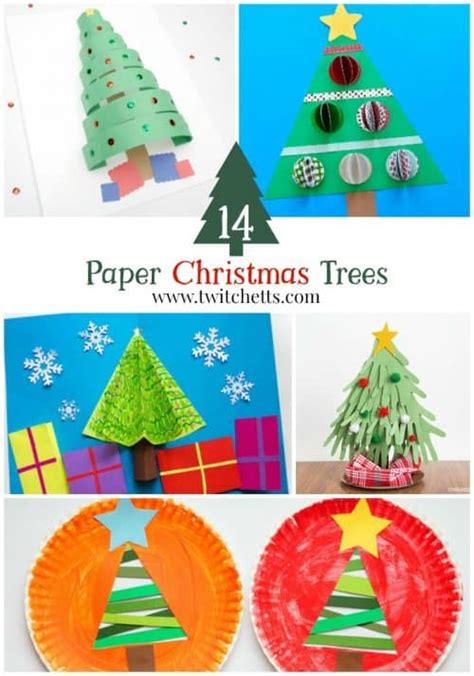 Construction Paper Christmas Trees Twitchetts