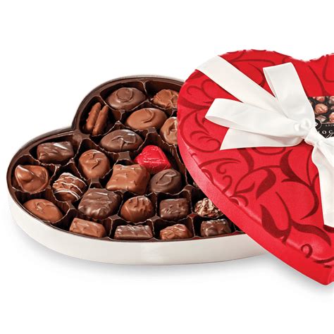 Fancy Heart 1225 Oz Assorted Chocolates For Valentines Day Salvy The Florist