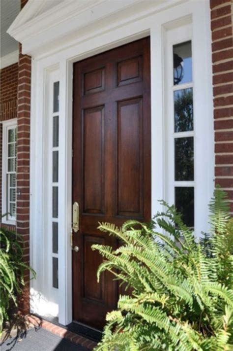 Doors brown front doors painted doors paint colors door design painted chandelier exterior colors red shutters cottage style doors. 50+ Exterior Paint Colors Brown Brick | Colonial front ...