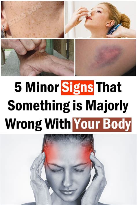 Minor Signs That Something Is Majorly Wrong With Your Body Health Tips Holistic Medicine