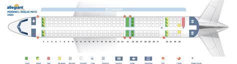 Seat Map Mcdonnell Douglas Md 83 Allegiant Air Best Seats In The Plane