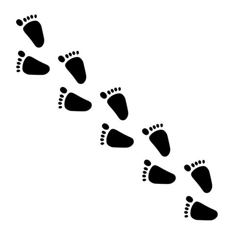Human Foot Steps Vector Illustration 11309680 Vector Art At Vecteezy