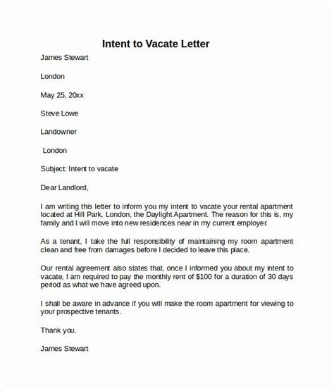 Donation letter template for tax purposes sample. Notice to Vacate Letter Template Fresh Intent to Vacate ...