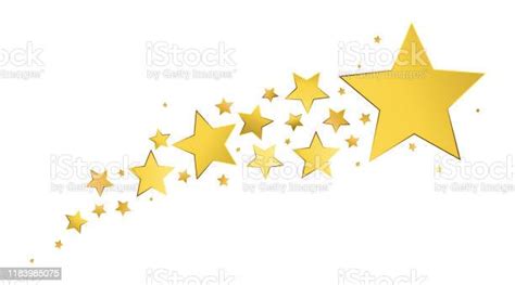 Gold Shooting Star Stock Illustration Download Image Now Istock