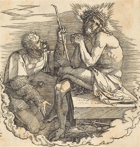The Man Of Sorrows Mocked By A Soldier Drawing By Albrecht Durer Pixels