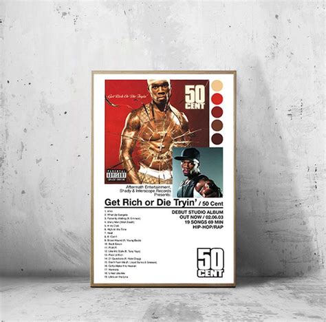 50 Cent Get Rich Or Die Tryin Poster 50 Cent Poster Get Etsy