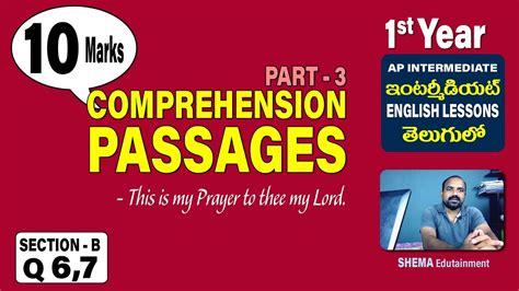 Comprehension Passages 3 Ap Intermediate 1st Year Section B Q 6