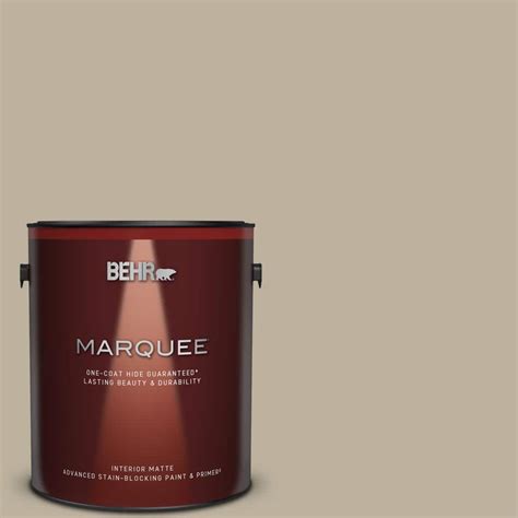 Behr Marquee 1 Gal 750d 4 Pebble Stone Matte Interior Paint And Primer