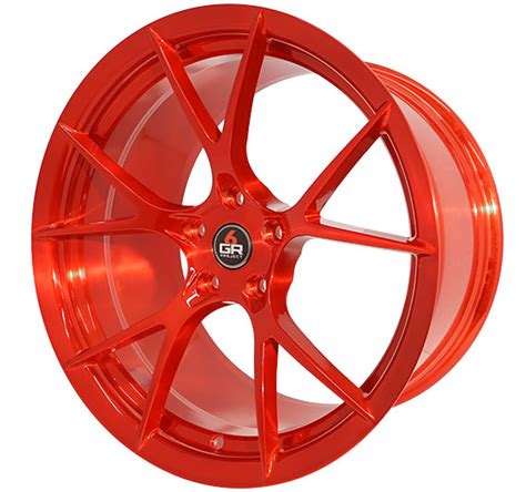 Project 6gr Ten Forged Brushed Candy Apple Red