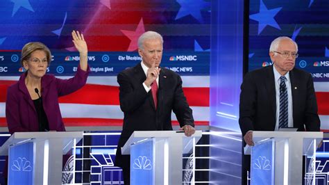 Election 2020 Democrats Debate Free College For All Or For Some