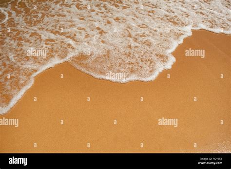 Wave And Sea Sandy Beach Texture Stock Photo Alamy