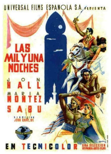 Las Mil Y Una Noches 1942 Tt0034465 Carteles De Cine Peliculas