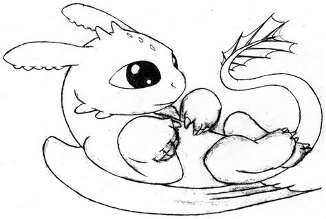 Baby Toothless Dragon Coloring Pages - Coloring Home