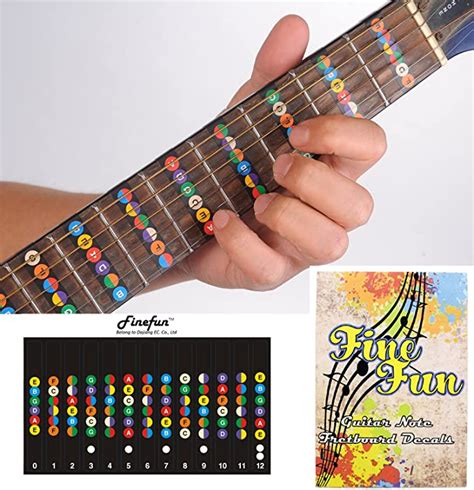 Amazon Com Guitar Fretboard Note Decals Fingerboard Frets Map Sticker