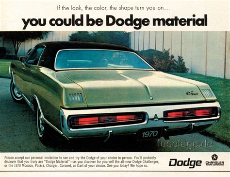 Antique Automobile Ads 1970s Advertisement 1970 Dodge Monaco