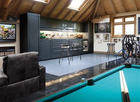 The benefits are endless, but converting a garage into a man cave is not easy. Ultimate Garage Man Cave Is a man cave with nowhere | Home, Garage decor, Man cave garage