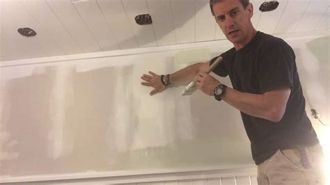 Be sure the ceiling is even and. How to paint a clean line and 'cut-in' between walls and ...