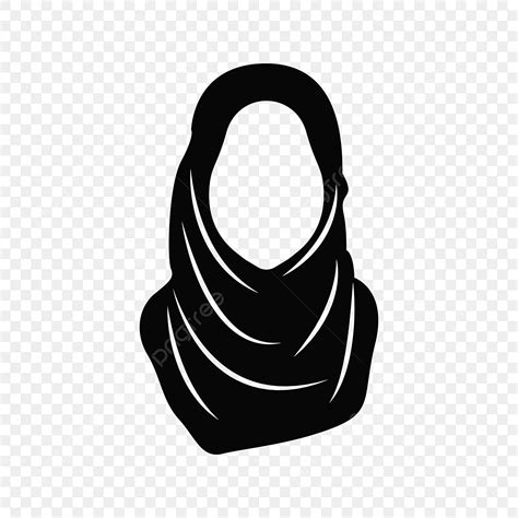 Beautiful Hijab Woman Vector Png Images Hijab Woman Icon Design