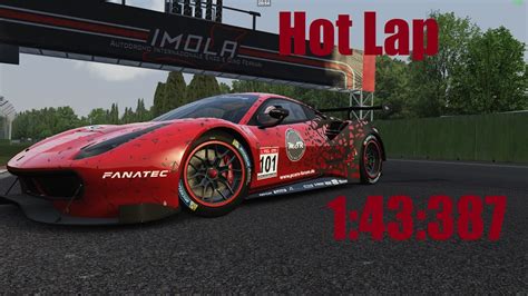 Hot Lap 1 43 387 Imola Ferrari 488 GT3 Assetto Corsa YouTube