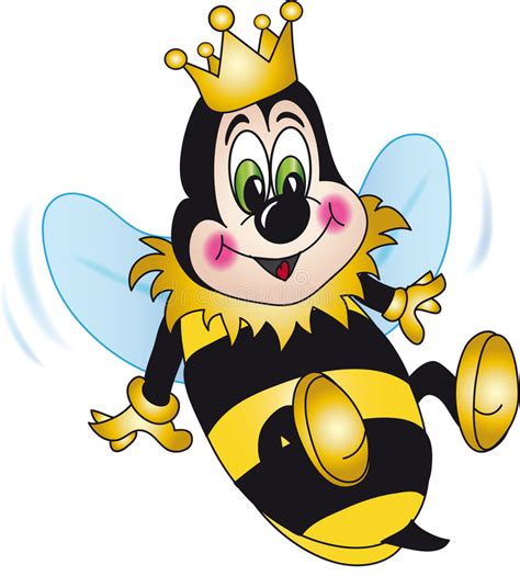 Queen Bee Cartoon Stock Illustration Illustration Of