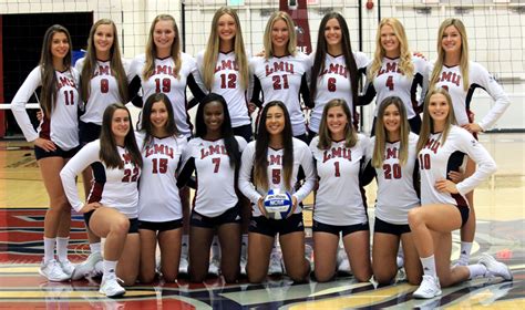 One player is positioned extreme. LMU report: Women's volleyball team makes NCAA tournament ...