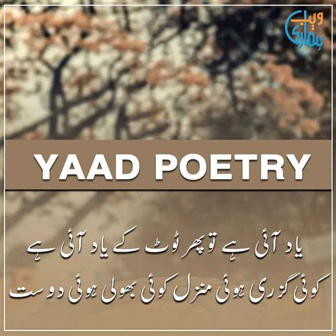 Top 44 Yaad Poetry In Urdu 15556 Votes This Answer