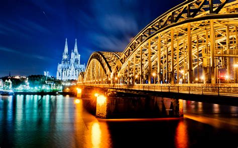 Hohenzollern Bridge High And Cathedral Of St Peter Catholic Cathedral
