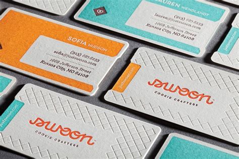 Duplexed business cards printed for davis&wilde. 28 Beautiful Debossed Business Cards for Inspiration | WebFX