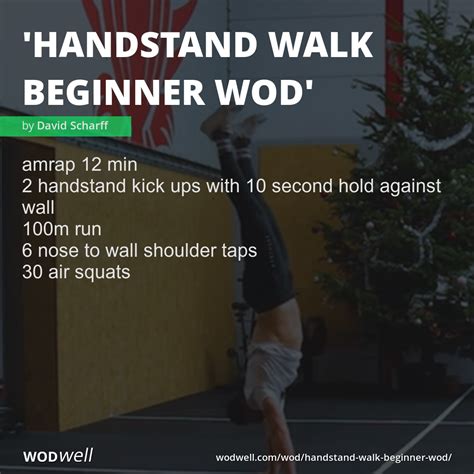 Handstand Walk Beginner Wod Workout Coach Creation Wod Wodwell