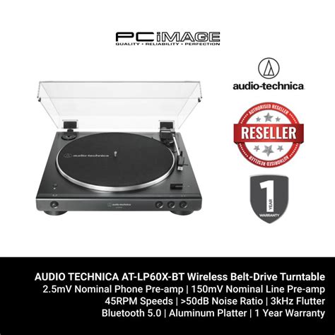 Audio Technica Turntable At Lp60x Bt Fully Automatic Wireless Belt