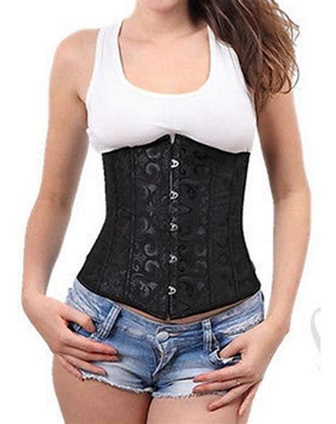 corset corselet bordado afina a cintura tight lacing barato r 98 00 em mercado livre