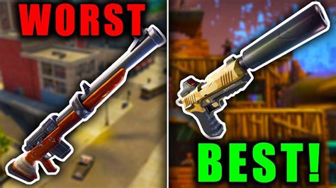 Ranking Every Added Weapon From Worst To Best Fortnite Battle Royale