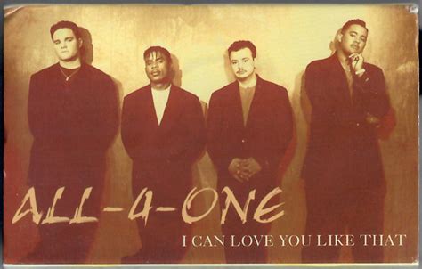 All 4 One I Can Love You Like That 1995 Cassette Discogs