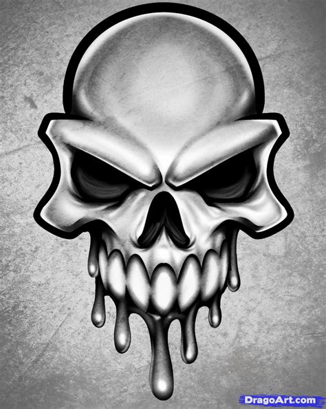 Skull How To Draw A Skull Head Skull Head Tattoo Skull Art Drawing