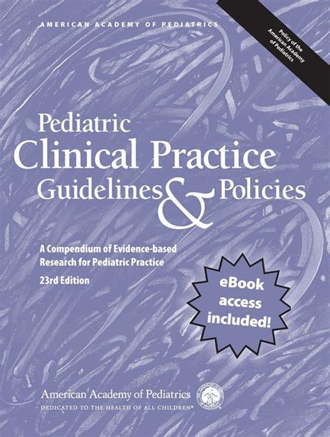 Pediatric Clinical Practice Guidelines And Policies Aap Books