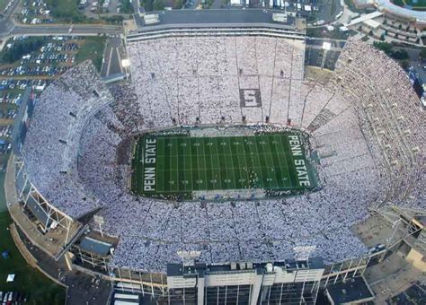 Over the years, seven heisman trophy winners have played at notre dame stadium, and the fighting irish have sold out every game since 1964. Beaver Stadium "White Out" Wows Sports Illustrated